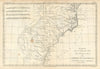 Partie Sud des Etats Unis de l'Amérique Septentrionale. Carolinas BONNE 1780 map