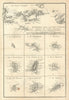 Isles Antilles Extrait des Cartes Angloises. British West Indies. BONNE 1780 map