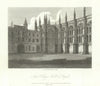 View of New College Hall & Chapel, Oxford by John Greig for Chalmers 1810