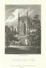 View of the Old Gate, Magdalen College, Oxford by James Storer for Chalmers 1810