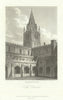 Copperplate view of Christ Church Cathedral, Oxford by James Sargant Storer 1810