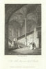 Copperplate view of the Hall Staircase, Christ Church, Oxford by John Greig 1810