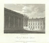 View of Peckwater Quadrangle, Christ Church College, Oxford by James Storer 1810