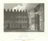 Copperplate view of Jesus College, Oxford by John Greig for Chalmers 1810