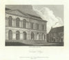 Copperplate view of Worcester College, Oxford by John Greig for Chalmers 1810
