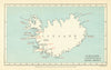 Iceland, to illustrate the paper by Admiral Carl Irminger—Zeno map—RGS 1879