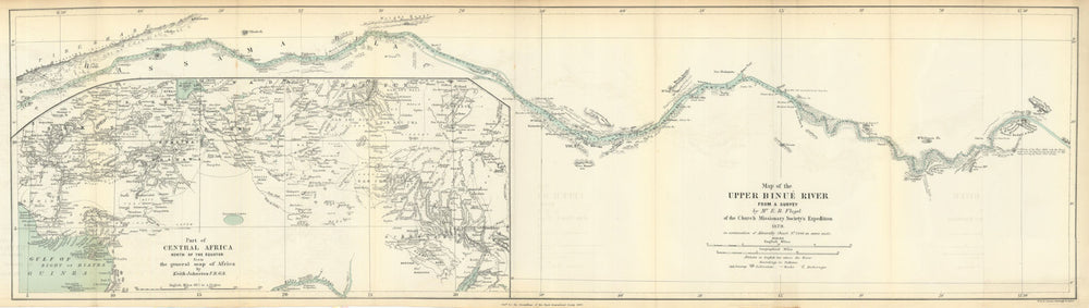 Upper Benue River—Flegel—Church Missionary Society—Nigeria—Cameroon—RGS 1880 map