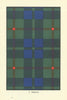 Barclay tartan print — Scotland Scottish clans families 1938 old vintage