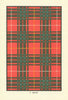 Bruce tartan print — Scotland Scottish clans families 1938 old vintage