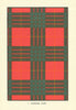 Clan Cameron tartan print — Scotland Scottish clans families 1938 old