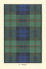 Dundas tartan print — Scotland Scottish clans families 1938 old vintage