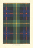 Farquharson tartan print — Scotland Scottish clans families 1938 old