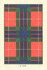 Fraser tartan print — Scotland Scottish clans families 1938 old vintage