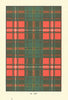Hay tartan print — Scotland Scottish clans families 1938 old vintage