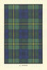 Johnston tartan print — Scotland Scottish clans families 1938 old