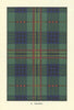 Kennedy tartan print — Scotland Scottish clans families 1938 old vintage