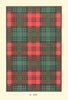 Kerr tartan print — Scotland Scottish clans families 1938 old vintage