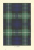 Lamont tartan print — Scotland Scottish clans families 1938 old vintage