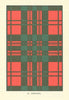 Livingston tartan print — Scotland Scottish clans families 1938 old