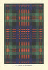 Logan or Maclennan tartan print — Scotland Scottish clans families 1938