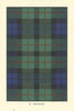 MacCallum (Malcolm) tartan print — Scotland Scottish clans families 1938