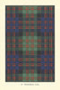Clan MacDonald tartan print — Scotland Scottish clans families 1938 old