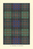 MacDonell of Glengarry tartan print — Scotland Scottish clans families 1938
