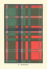 MacDougall tartan print — Scotland Scottish clans families 1938 old