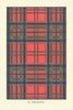 MacGillivray tartan print — Scotland Scottish clans families 1938 old