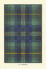 Macinnes (Clan Aonghais) tartan print — Scotland Scottish clans families 1938