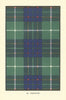 Macintyre tartan print — Scotland Scottish clans families 1938 old