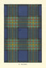 MacLaren tartan print — Scotland Scottish clans families 1938 old