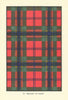 Maclean of Duart tartan print — Scotland Scottish clans families 1938