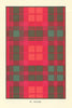 Macnab tartan print — Scotland Scottish clans families 1938 old vintage