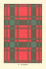 Macquarrie tartan print — Scotland Scottish clans families 1938 old