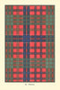 Macrae tartan print — Scotland Scottish clans families 1938 old vintage