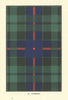 Morrison tartan print — Scotland Scottish clans families 1938 old