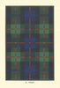 Murray of Atholl tartan print — Scotland Scottish clans families 1938