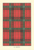 Nicolson tartan print — Scotland Scottish clans families 1938 old