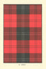 Ramsay tartan print — Scotland Scottish clans families 1938 old vintage