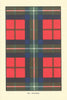 Ruthven tartan print — Scotland Scottish clans families 1938 old vintage