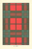 Scott tartan print — Scotland Scottish clans families 1938 old vintage