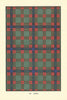 Skene tartan print — Scotland Scottish clans families 1938 old vintage