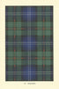 Urquhart tartan print — Scotland Scottish clans families 1938 old