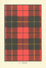 Wallace tartan print — Scotland Scottish clans families 1938 old vintage