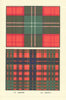 Lennox—Huntly tartan print — Scotland Scottish clans families 1938 old