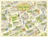 Pall Mall—St. James's Square & Regent Street—London pictorial map—JP Sayer c1947