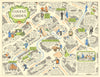 Covent Garden & Royal Opera House—London pictorial map by J.P. Sayer c1947