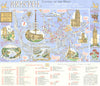 Bristol—Capital of the West—mid-century pictorial city plan—R.J. Dymond 1958 map