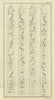 Hieroglyphs on an obelisk at Constantinople—Niebuhr/Martin 1773 old print
